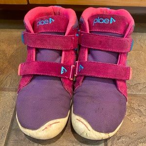 PLAE Pink and Purple High Tops Size 3